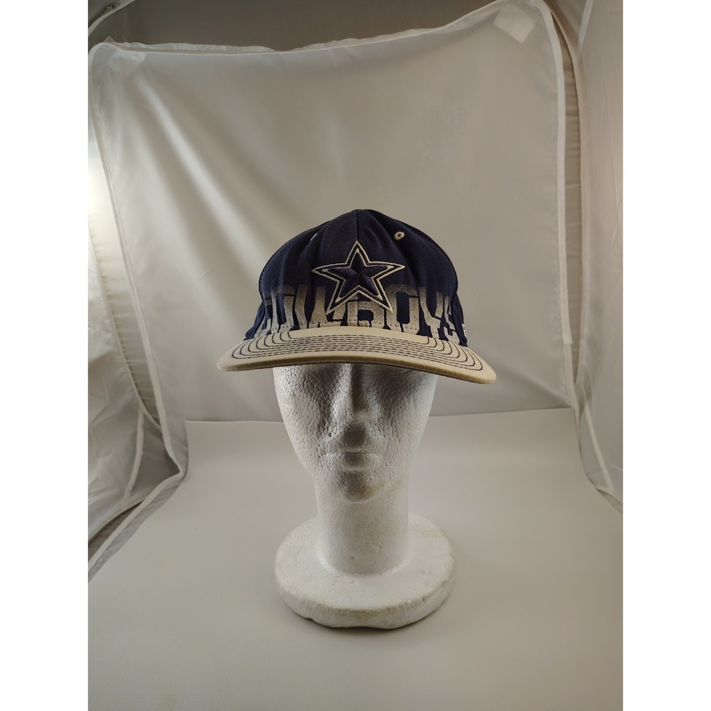 Vintage Dallas Cowboys Hat Cap Fitted Mens Medium White Blue Reebok On Field